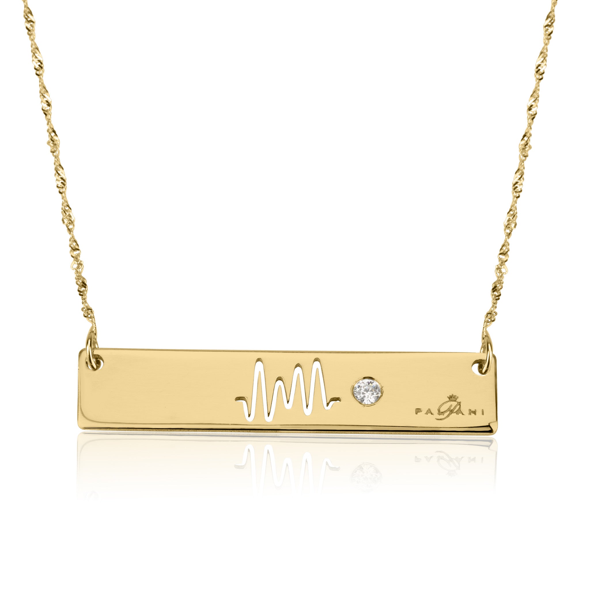 Horizon Beat necklace with Stone