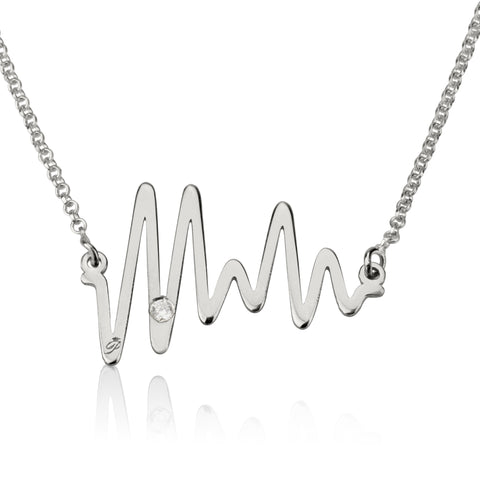 Horizon Beat necklace with Stone